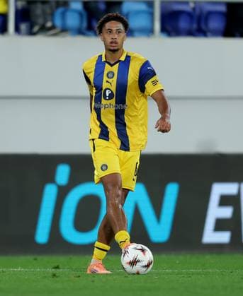 Maccabi Tel-Aviv v Midtjylland, UEFA Europa League 2025 2026 Backa Topola, Serbia. 23rd October 2025. Maccabi Tel-Aviv s Tyrese Asante during the UEFA Europa League football match between Maccabi Tel-Aviv and Midtjylland in Backa Topola, Serbia on Oct. 23, 2025. Backa Topola Serbia Copyright: xPedjaxMilosavljevic STARSPORTx x