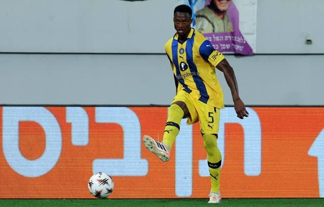 Maccabi Tel-Aviv v Midtjylland, UEFA Europa League 2025 2026 Backa Topola, Serbia. 23rd October 2025. Maccabi Tel-Aviv s Mohamed Ali Camara during the UEFA Europa League football match between Maccabi Tel-Aviv and Midtjylland in Backa Topola, Serbia on Oct. 23, 2025. Backa Topola Serbia Copyright: xPedjaxMilosavljevic STARSPORTx x