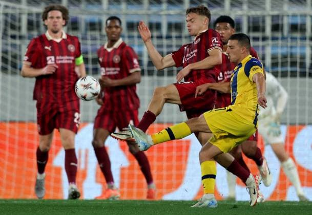Maccabi Tel-Aviv v Midtjylland, UEFA Europa League 2025 2026 Backa Topola, Serbia. 23rd October 2025. Maccabi Tel-Aviv s Osher Davida during the UEFA Europa League football match between Maccabi Tel-Aviv and Midtjylland in Backa Topola, Serbia on Oct. 23, 2025. Backa Topola Serbia Copyright: xPedjaxMilosavljevic STARSPORTx x