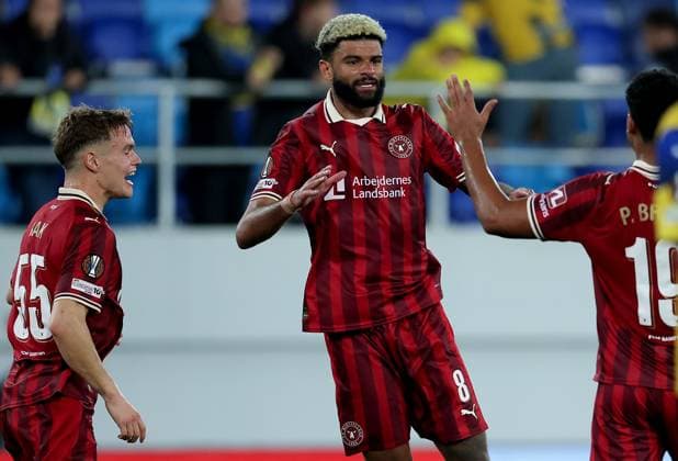 Maccabi Tel-Aviv v Midtjylland, UEFA Europa League 2025 2026 Backa Topola, Serbia. 23rd October 2025. Midtjylland s Philip Billing celebrates his goal during the UEFA Europa League football match between Maccabi Tel-Aviv and Midtjylland in Backa Topola, Serbia on Oct. 23, 2025. Backa Topola Serbia Copyright: xPedjaxMilosavljevic STARSPORTx x