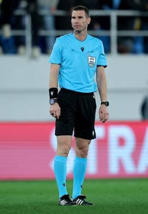 Maccabi Tel-Aviv v Midtjylland, UEFA Europa League 2025 2026 Backa Topola, Serbia. 23rd October 2025. Referee Georgi Kabakov during the UEFA Europa League football match between Maccabi Tel-Aviv and Midtjylland in Backa Topola, Serbia on Oct. 23, 2025. Backa Topola Serbia Copyright: xPedjaxMilosavljevic STARSPORTx x