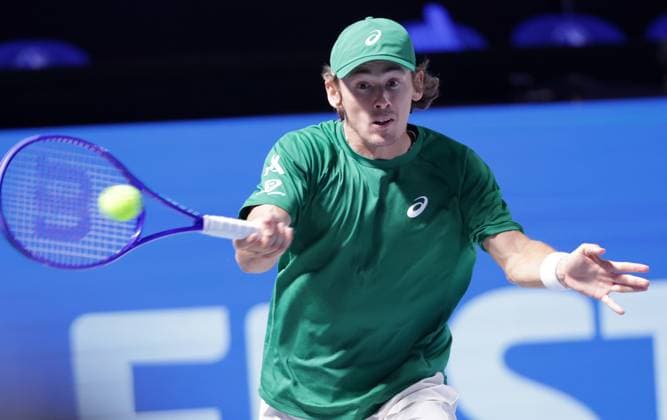 TENNIS - ATP, Tennis Herren Erste Bank Open VIENNA,AUSTRIA,24.OCT.25 - TENNIS - ATP World Tour, Erste Bank Open. Image shows Alex de Minaur (AUS).  GEPAxpictures xWalterxLuger