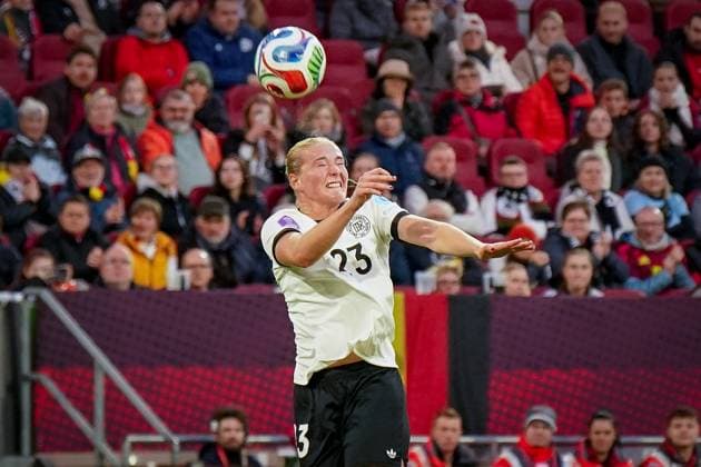 Football UEFA Womens Nations League 2024 25, semi-final Germany vs France Merkur Spiel Arena Düsseldorf Camilla Küver Camilla Kuver Germany, 23 Copyright: xJOERANxSTEINSIEKx