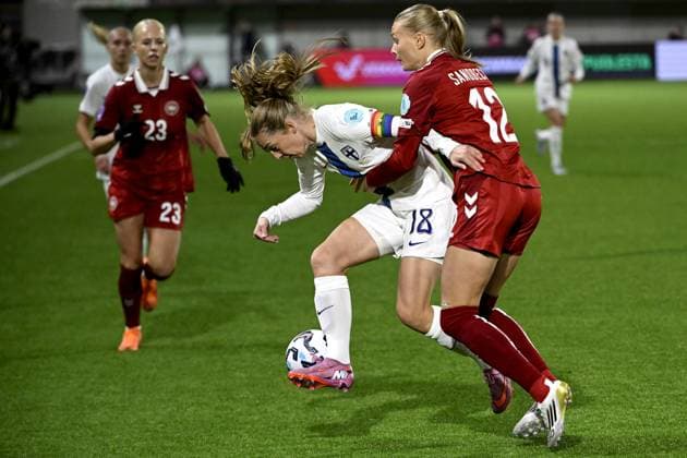 Football, Women, Nations League, Playoffs, Finland - Denmark