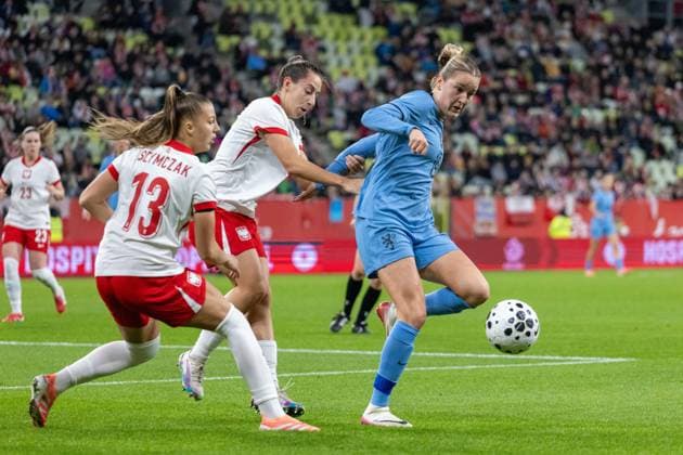 October 24, 2025, Gdansk, Pomerania, Poland: Sherida Spitse in action during the first half of the friendly match between Poland and the Netherlands at Polsat Plus Arena GdaAsk. Gdansk Poland - ZUMAl194 20251024_zip_l194_010 Copyright: xMarekxLadzinskix