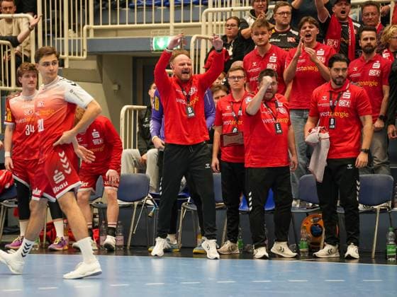 Michael Hegemann TuSEM Essen, Coach satisfied with the performance TuSEM Essen vs Dessau Rosslauer HV 06, Handball, 2 Bundesliga, Matchday 9, Season 2025 2026, 24 10 2025 TuSEM Essen vs Dessau Rosslauer HV 06, Handball, 2 Bundesliga, Matchday 9, Season 2025 2026, 24 10 2025 Essen Copyright: xEibner-Pressefoto DamianxKruczynx EP_DKI