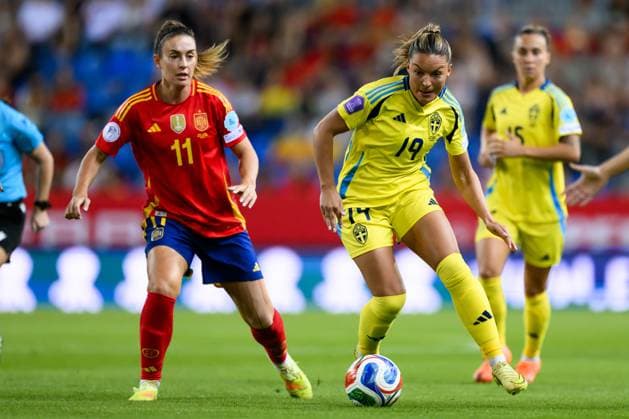 Football, Women, Nations League, Semi-final, Spain - Sweden