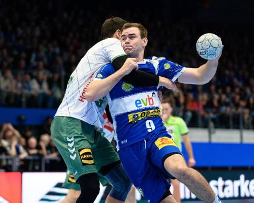 Max Beneke ThSV Eisenach, 9 , Azat, Valiullin Rueckraum Links, GWD Minden, 55 GER, Thueringen, ThSV Eisenach vs GWD Minden, 1 Daikin Handballbundesliga, Handball, 10 Matchday, Season 2025 2026, 24 10 2025 GER, Thueringen, ThSV Eisenach vs GWD Minden, 1 Daikin Handballbundesliga, Handball, 10 Matchday, Season 2025 2026, 24 10 2025 Eisenach Copyright: xEibner-Pressefoto MartinxHerbstx EP_MHT