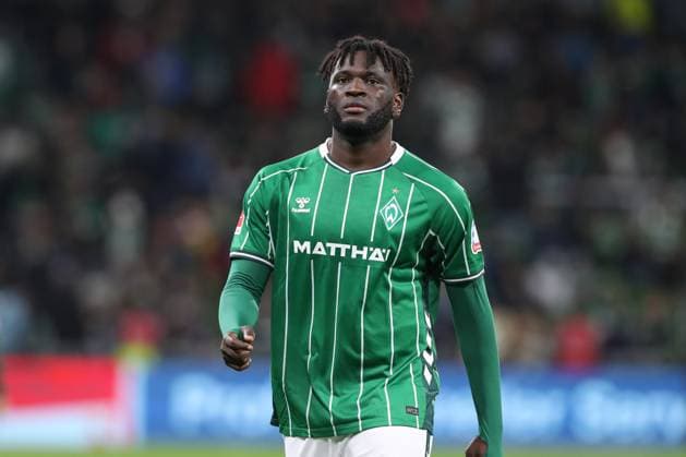 24 10 2025, xtgx, Soccer 1 Bundesliga SV Werder Bremen 1 FC Union Berlin v l Victor Boniface Bremen, 44 DFL DFB REGULATIONS PROHIBIT ANY USE OF PHOTOGRAPHS as IMAGE SEQUENCES and or QUASI VIDEO Bremen