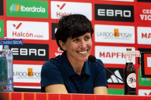 Malaga, Spain, October 24th 2025 Sonia Bermudez, Spanish head coach, after the UEFA Women?s Nations League semifinal between Spain and Sweden at Estadio La Rosaleda, on October 24, 2025, Malaga, Spain. (Andres Lopez Sheridan SPP) Copyright: xAndresxLopezxSheridanxx xSPPx spp-en-AnLoShSp-AndresLopezSheridan_Spain-Sweden-NationsLeague-66