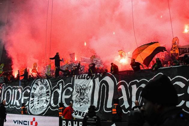 FOOTBALL : Paris FC vs FC Nantes - Ligue 1 - JournÃ e 9 - 24 10 2025 Supporters du FC Nantes - Ambiance ParisFrance  Copyright: xBaptistexAutissierx