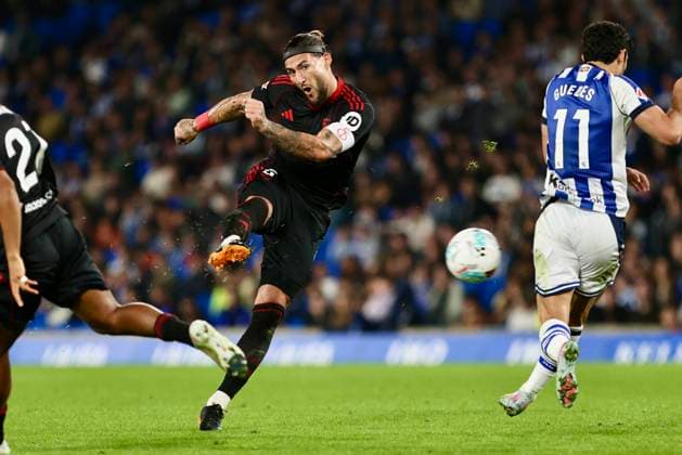 Spanish La Liga EA Sports soccer match between Real Sociedad and Sevilla at Reale Arena Stadium in San Sebastian, Spain 24 October 2025 900 Cordon Press  900 CordonxPress LOF - Real Sociedad vs Sevilla