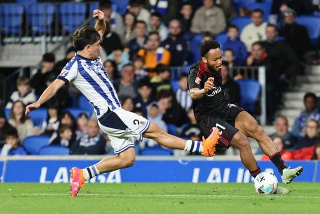 Spanish La Liga EA Sports soccer match between Real Sociedad and Sevilla at Reale Arena Stadium in San Sebastian, Spain 24 October 2025 900 Cordon Press  900 CordonxPress LOF - Real Sociedad vs Sevilla