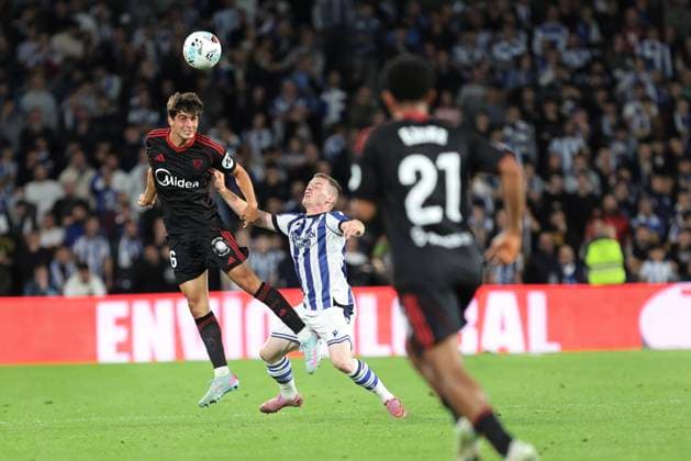 Spanish La Liga EA Sports soccer match between Real Sociedad and Sevilla at Reale Arena Stadium in San Sebastian, Spain 24 October 2025 900 Cordon Press  900 CordonxPress LOF - Real Sociedad vs Sevilla
