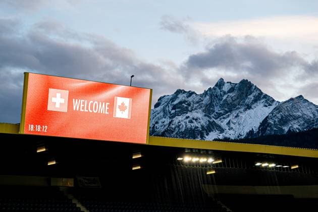 Lucerne, Switzerland, October 24th 2025 Panoramic view of Swissporarena before the Womens International Friendly, Länderspiel, Nationalmannschaft match between Switzerland and Canada at Swissporarena, Lucerne, Switzerland. (Priscila Bütler SPP) Copyright: xPriscilaxBütlerx xSPPx spp-en-PrBSp-_A926671