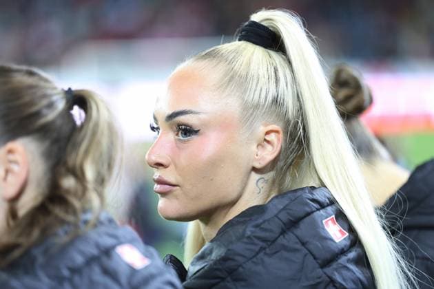 Switzerland Canada Alisha Lehmann Switzerland U16 Switzerland Montenegro 24 10 2025 Swissporarena Lucerne, SWITZERLAND, Season 2025 2026 Womens football international national team Switzerland Canada Alisha Lehmann Switzerland