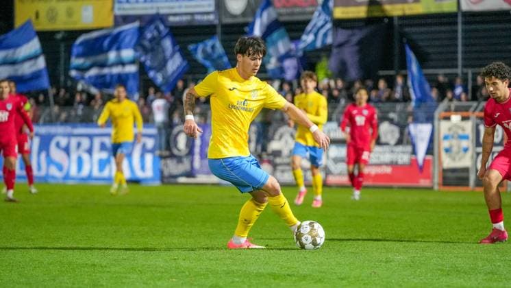 Soccer, Men, Season 2025 2026, Regionalliga Nordost, Matchday 13, FSV 63 Luckenwalde vs SV Babelsberg 03, Friday 24 10 2025, Werner Seelenbinder Stadion Luckenwalde, In the picture Matthew Meier Luckenwalde Brandenburg Germany