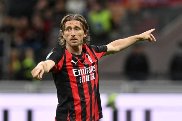 LUKA MODRIC, Milan, Serie A 2025-26, Milan-Pisa 2-2, azione, action, single shot, gesti SERIE A 2025-26 MILAN-PISA 2-2