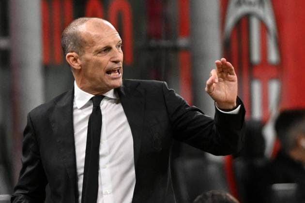 MASSIMILIANO ALLEGRI, Coach, Milan, Serie A 2025-26, Milan-Pisa 2-2, azione, action, single shot, gesti SERIE A 2025-26 MILAN-PISA 2-2