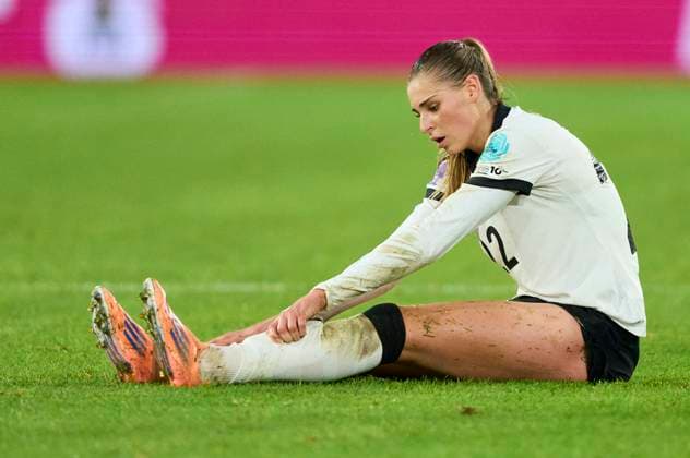 Jule Brand of Germany in the Women s Nations League 2025 Semi-Final first leg match GERMANY - FRANCE 1-0 on October 24, 2025 in Düsseldorf, Germany. Season 2025 2026