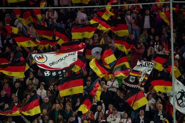 DFB fans in the Women s Nations League 2025 Semi-Final first leg match GERMANY - FRANCE 1-0 on October 24, 2025 in Düsseldorf, Germany. Season 2025 2026