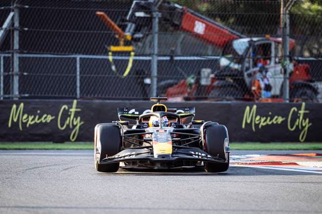 Max Verstappen driving Red Bull Racing RB21 during second practice ahead of the F1 Grand Prix of Mexico at Autodromo Hermanos Rodriguez on October 24, 2025 in Mexico City, Mexico. (Richard Callis SPP)  Copyright: xRichardxCallis SPPx spp-en-RiCa-richiecallis_241025a28538