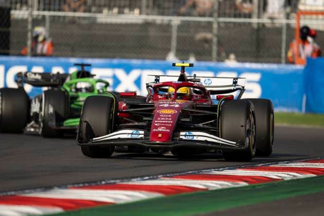 Lewis Hamilton driving Ferrari SF-25 during second practice ahead of the F1 Grand Prix of Mexico at Autodromo Hermanos Rodriguez on October 24, 2025 in Mexico City, Mexico. (Richard Callis SPP)  Copyright: xRichardxCallis SPPx spp-en-RiCa-richiecallis_241025a28634