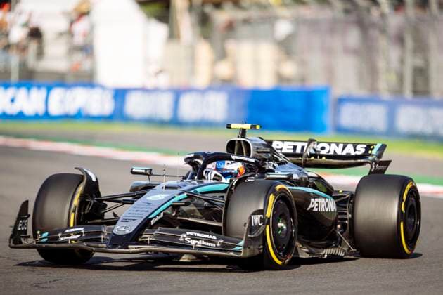 Kimi Antonelli driving Mercedes-AMG F1 W16 E Performance during second practice ahead of the F1 Grand Prix of Mexico at Autodromo Hermanos Rodriguez on October 24, 2025 in Mexico City, Mexico. (Richard Callis SPP) Copyright: xRichardxCallis SPPx spp-en-RiCa-richiecallis_241025a28603
