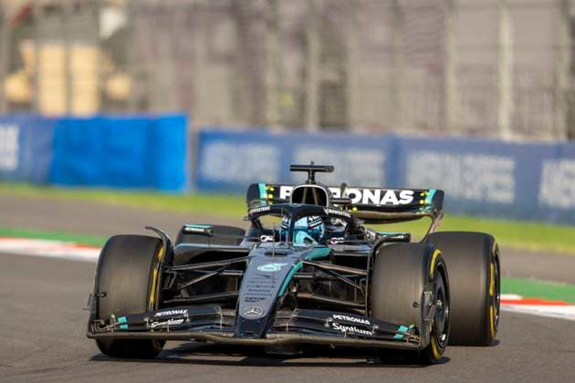 George Russell driving Mercedes-AMG F1 W16 E Performance during second practice ahead of the F1 Grand Prix of Mexico at Autodromo Hermanos Rodriguez on October 24, 2025 in Mexico City, Mexico. (Richard Callis SPP) Copyright: xRichardxCallis SPPx spp-en-RiCa-richiecallis_241025a28607