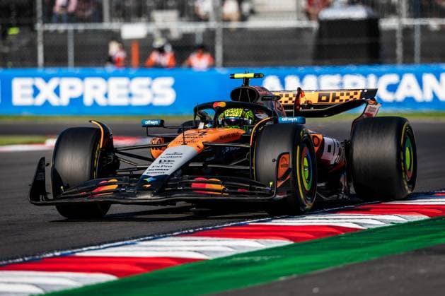 2025 Formula One Mexican Grand Prix Autodromo Hermanos Rodriguez, Mexico City, Mexico. 24.October.2025; Lando Norris of Great Britain and McLaren F1 Team during Free Practice 2 Formula One Mexican Grand Prix (Photo by Jay Hirano) Mexico City Autodromo Hermanos Rodriguez Mexico Copyright: xJayxHiranox
