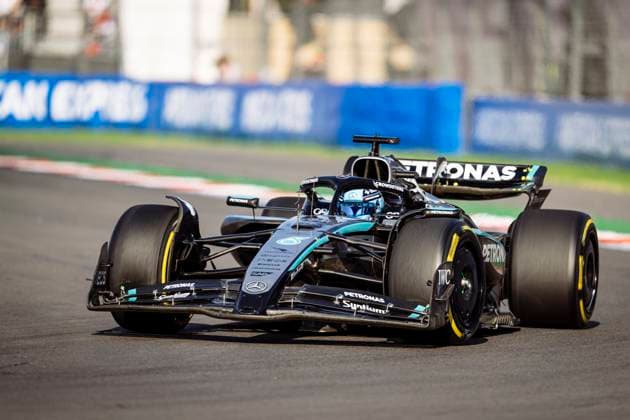George Russell driving Mercedes-AMG F1 W16 E Performance during second practice ahead of the F1 Grand Prix of Mexico at Autodromo Hermanos Rodriguez on October 24, 2025 in Mexico City, Mexico. (Richard Callis SPP) Copyright: xRichardxCallis SPPx spp-en-RiCa-richiecallis_241025a28614