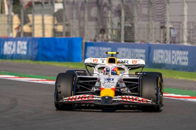 Liam Lawson driving Racing Bulls VCARB 02 during second practice ahead of the F1 Grand Prix of Mexico at Autodromo Hermanos Rodriguez on October 24, 2025 in Mexico City, Mexico. (Richard Callis SPP) Copyright: xRichardxCallis SPPx spp-en-RiCa-richiecallis_241025a28595