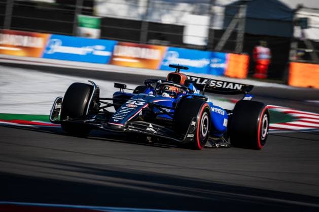 Autodromo Hermanos Rodriguez, Mexico City, Mexico. 24.October.2025; Alexander Albon of Thailand and Williams Racing during Free Practice 2 Formula One Mexican Grand Prix  aflo_308097849