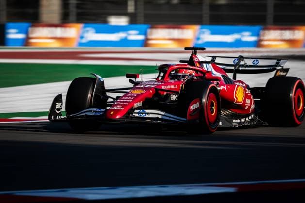 Autodromo Hermanos Rodriguez, Mexico City, Mexico. 24.October.2025; Charles Leclerc of Monaco and Scuderia Ferrari during Free Practice 2 Formula One Mexican Grand Prix  aflo_308097907