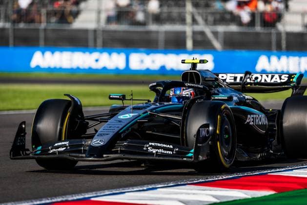 Autodromo Hermanos Rodriguez, Mexico City, Mexico. 24.October.2025; Andrea Kimi Antonelli of Italy and Mercedes-AMG PETRONAS F1 Team during Free Practice 2 Formula One Mexican Grand Prix  aflo_308097975
