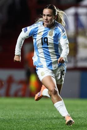 Argentina s midfielder Agostina Holzheier looks on during the CONMEBOL Women s Nations League football match, qualifier for the 2027 World Cup in Brazil, between Argentina and Paraguay, at the Diego Armando Maradona stadium in Buenos Aires, Argentina on October 24, 2025 BUENOS AIRES ARGENTINA Copyright: xALEJANDROxPAGNIx