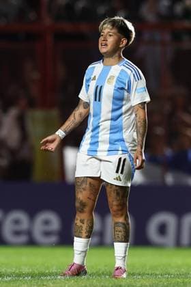 Argentina s forward Yamila Rodriguez looks on during the CONMEBOL Women s Nations League football match, qualifier for the 2027 World Cup in Brazil, between Argentina and Paraguay, at the Diego Armando Maradona stadium in Buenos Aires, Argentina on October 24, 2025 BUENOS AIRES ARGENTINA Copyright: xALEJANDROxPAGNIx
