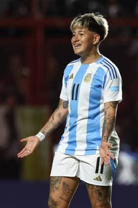 Argentina s forward Yamila Rodriguez looks on during the CONMEBOL Women s Nations League football match, qualifier for the 2027 World Cup in Brazil, between Argentina and Paraguay, at the Diego Armando Maradona stadium in Buenos Aires, Argentina on October 24, 2025 BUENOS AIRES ARGENTINA Copyright: xALEJANDROxPAGNIx