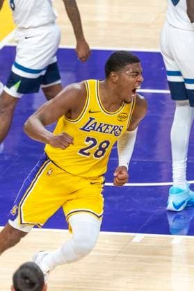 October 24, 2025, Los Angeles, California, USA: Los Angeles LakersÃ¢â‚¬â ¢ Rui Hachimura (28) reacts after dunking against the Minnesota Timberwolves during an NBA, Basketball Herren, USA basketball game, in Los Angeles Friday, Oct. 24, 2025. Los Angeles USA - ZUMAc68_ 20251024_zaf_c68_102 Copyright: xRingoxChiux