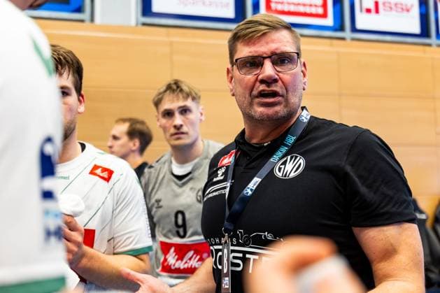 24 10 2025, GER, Handball, Men, Season 25 26, Daikin 1 Bl, 10 Matchday ThSV Eisenach GWD Minden Aaron Ziercke GWD Minden 99817 Eisenach Werner Assmann Halle Am Sportp Thueringen Germany