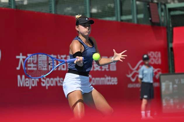 Emily Appleton In WTA250 Emily Appleton, British woman s tennis player during the WTA250 qualifying on October 25, 2025 In Hong Kong. (Photo by Kobe Li Nexpher Images) Hong Kong
