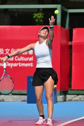 Viktoria Morvayova In WTA250 Viktoria Morvayova, Slovakia woman s tennis player during the WTA250 qualifying on October 25, 2025 In Hong Kong. (Photo by Kobe Li Nexpher Images) Hong Kong