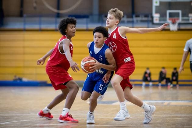 GER, U14 Frankfurt Skyliners Team Duesseldorf Koeln Leverkusen, Fall Cup of the Porsche Basketball Academy 2025, Basketball, 25 10 2025 GER, U14 Frankfurt Skyliners Team Duesseldorf Koeln Leverkusen, Fall Cup of the Porsche Basketball Academy 2025, Basketball, 25 10 2025 Ludwigsburg Copyright: xSandyxDinkelackerx EP_EER