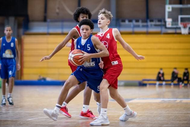 GER, U14 Frankfurt Skyliners Team Duesseldorf Koeln Leverkusen, Fall Cup of the Porsche Basketball Academy 2025, Basketball, 25 10 2025 GER, U14 Frankfurt Skyliners Team Duesseldorf Koeln Leverkusen, Fall Cup of the Porsche Basketball Academy 2025, Basketball, 25 10 2025 Ludwigsburg Copyright: xSandyxDinkelackerx EP_EER
