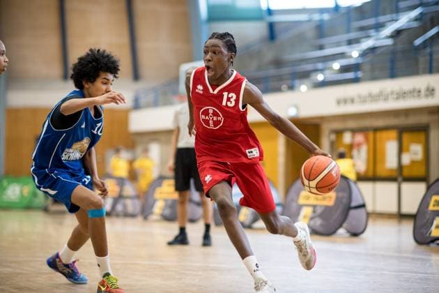 GER, U14 Frankfurt Skyliners Team Duesseldorf Koeln Leverkusen, Fall Cup of the Porsche Basketball Academy 2025, Basketball, 25 10 2025 GER, U14 Frankfurt Skyliners Team Duesseldorf Koeln Leverkusen, Fall Cup of the Porsche Basketball Academy 2025, Basketball, 25 10 2025 Ludwigsburg Copyright: xSandyxDinkelackerx EP_EER