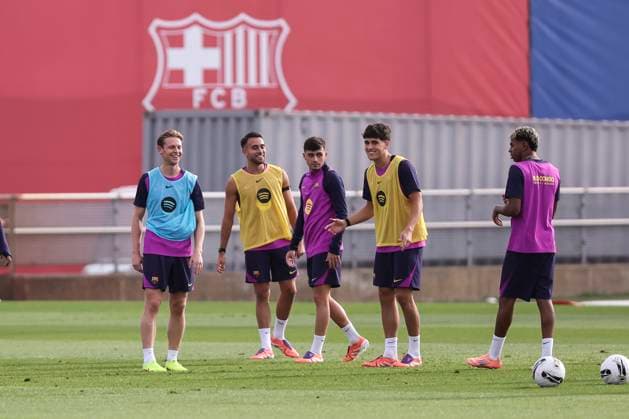 Football, Spain, FC Barcelona, Training