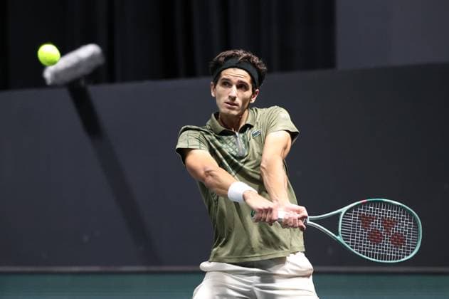 ROLEX PARIS MASTERS TENNIS 2025 Thierry Larret MAXPPP - Nanterre (92) 22 10 2025 Thierry Larret Maxppp. Tennis. Rolex Paris Masters. Paris La Defense, Nanterre (92). Du 25 octobre au 2 novembre 2025. Qualifications : Pierre Hugues Herbert (FRA) vs Valentin ROYER (FRA) Nanterre (92) PARIS LA DEFENSE ARENA ILE DE FRANCE FRANCE  Copyright: xMAXPPPxThierryxLarretx TLR202510251165 TLR202510251165