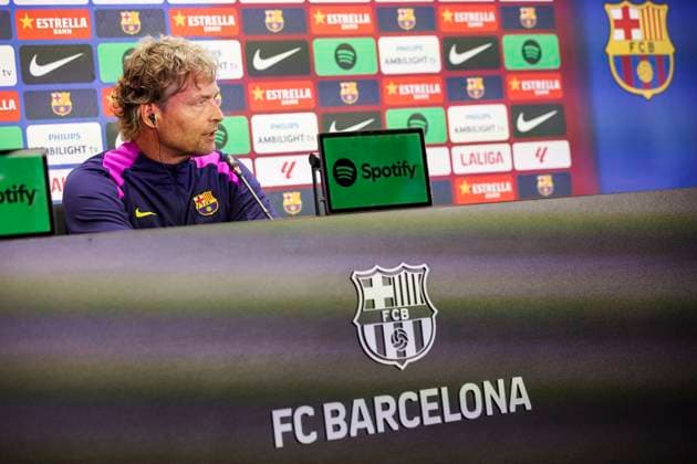 FC Barcelona, Barca Training Session Prior To La Liga Match Against Real Madrid Marcus Sorg assistant coach of Hansi Flick at FC Barcelona at the press conference, PK, Pressekonferenz during the training session prior to La Liga match against Real Madrid at Ciutat Esportiva Joan Gamper on October 25, 2025 in Barcelona, Spain. Barcelona Spain  Copyright: xXavierxBonillax originalFilename:bonilla-fcbarcel251025_npZ9r.jpg
