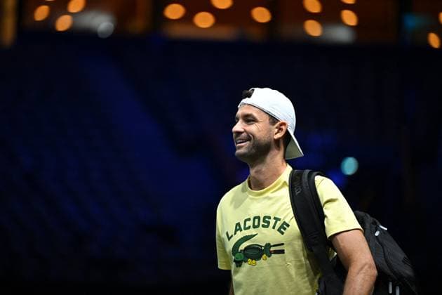 Practice Day At 2025 Rolex Paris Masters - France Grigor Dimitrov (BUL) during practice at the 2025 Rolex Paris Masters at the U Arena in Paris, FRANCE, on October 24, 2025. Photo by Corinne Dubreuil ABACAPRESS.COM Paris France  Copyright: xDubreuilxCorinne ABACAx