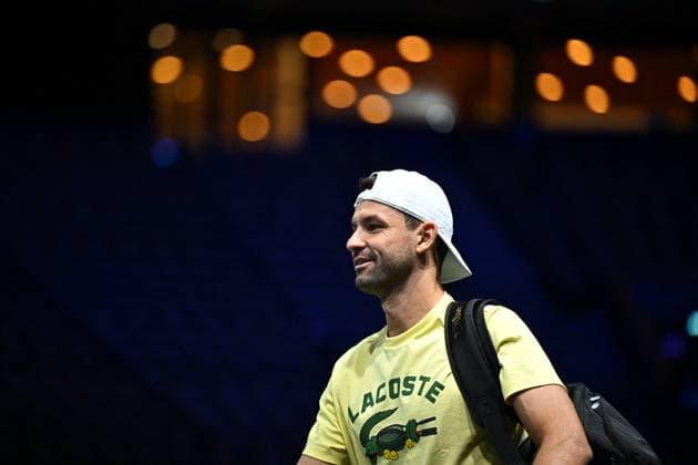 Practice Day At 2025 Rolex Paris Masters - France Grigor Dimitrov (BUL) during practice at the 2025 Rolex Paris Masters at the U Arena in Paris, FRANCE, on October 24, 2025. Photo by Corinne Dubreuil ABACAPRESS.COM Paris France  Copyright: xDubreuilxCorinne ABACAx